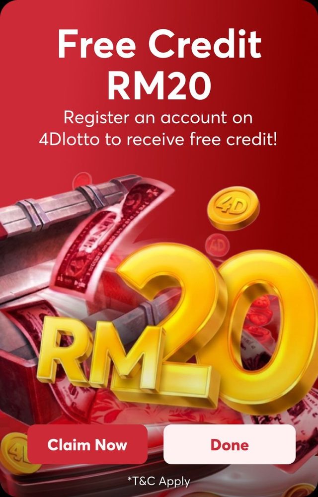 4DLotto88 — Free Credit RM20 Welcome Bonus